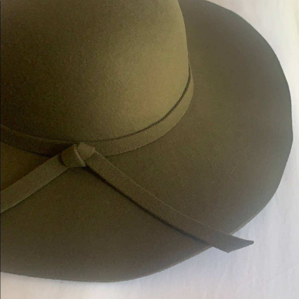Olive green hat